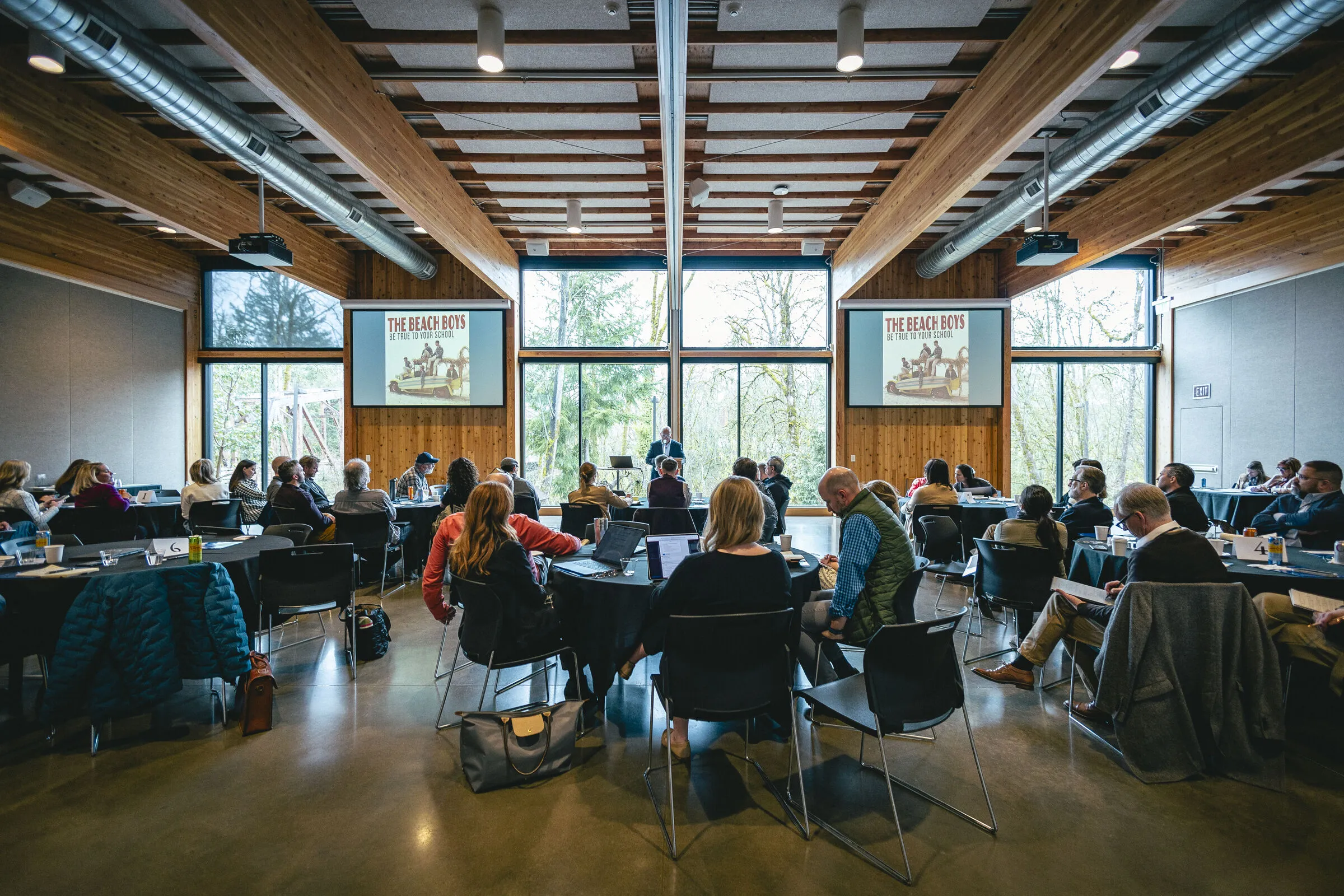 West Coast Symposium attendees in a conference hall